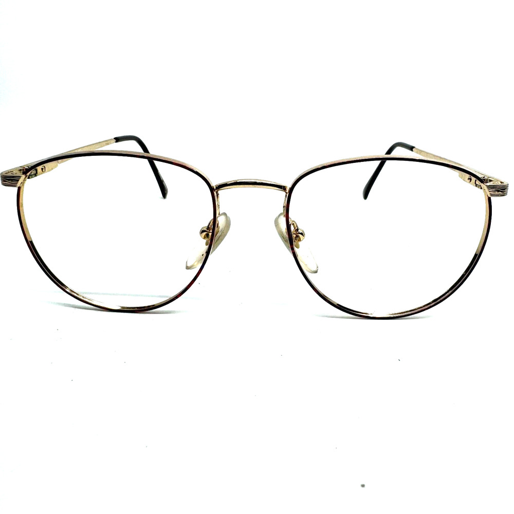 En Vue Eyeglasses Frames 434V Col X779 48-20-135 Gold Full Rim H10035